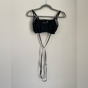 Victoria’s Secret XL strappy black bralette NWOT